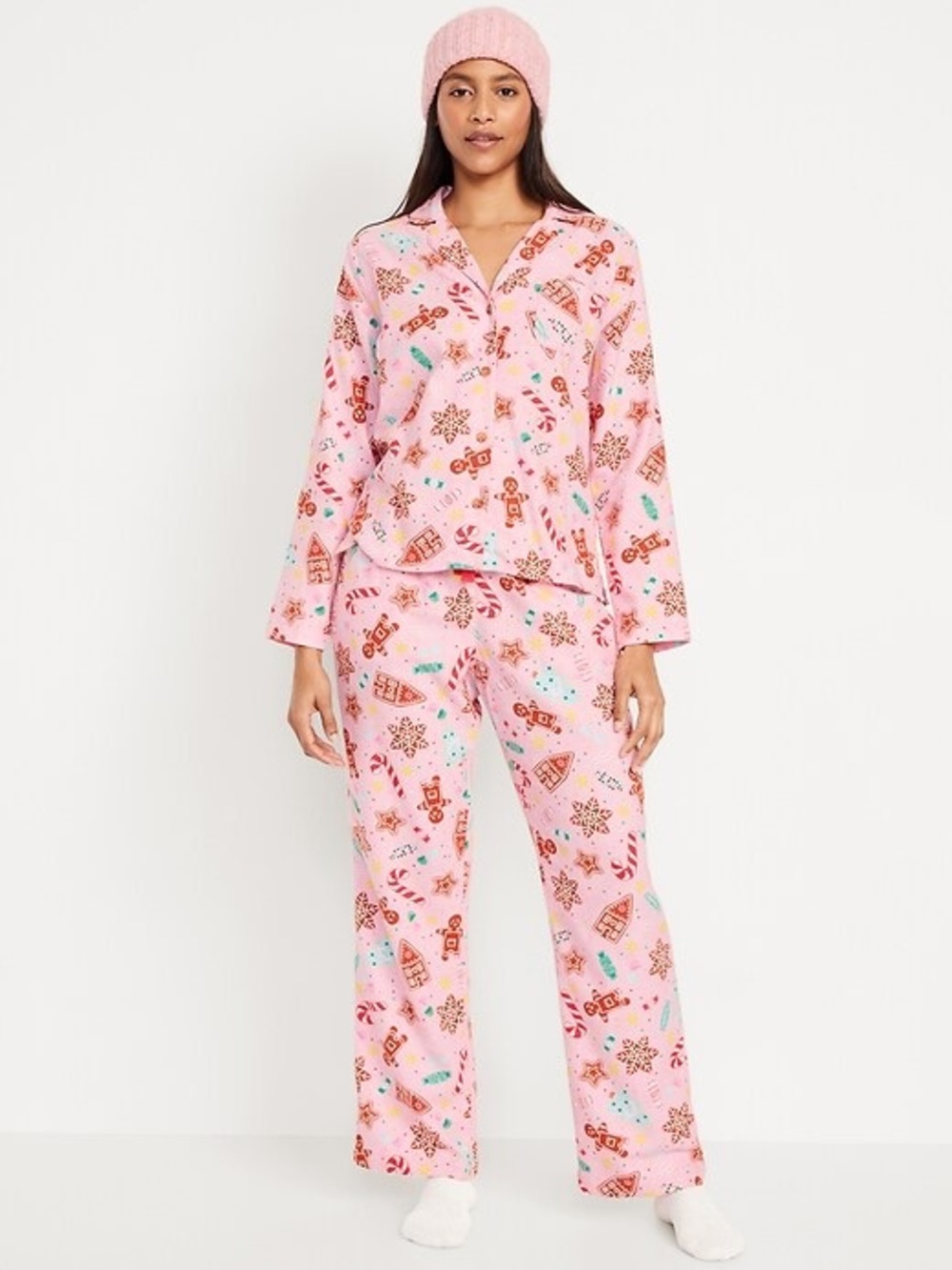 Old Navy Flannel Pajama Set (Candied Ginger)